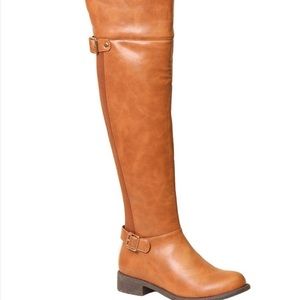 Tan above the knee Luna boot